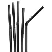 black bendy straws