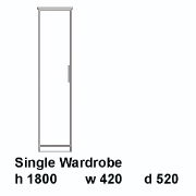 manhattan single wardrobe